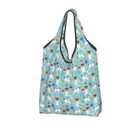 GrAtka Shopping Bags, Reusable Grocery Bags Foldable Tote Bags Large Carry Bag Washable Jack Russell Dog Toys Jack Russells Dog Lovers Dog