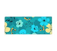 GRatka Spring Flowers Seamless Pattern,Mouse Pad Large Desk Pad Computer Keyboard Mouse Mat With Non Slip Rubber Base 30 x 80 cm