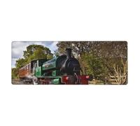 GRatka Steam Engine Train,Mouse Pad Large Desk Pad Computer Keyboard Mouse Mat With Non Slip Rubber Base 30 x 80 cm