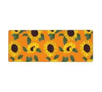 GRatka Sunflower Seamless Pattern,Mouse Pad Large Desk Pad Computer Keyboard Mouse Mat With Non Slip Rubber Base 30 x 80 cm