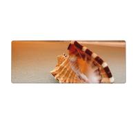 GRatka Sunset Over The Sea The Shell Conch,Mouse Pad Large Desk Pad Computer Keyboard Mouse Mat With Non Slip Rubber Base 30 x 80 cm