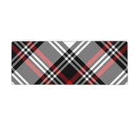GRatka Valentines Plaid Hearts,Mouse Pad Large Desk Pad Computer Keyboard Mouse Mat With Non Slip Rubber Base 30 x 80 cm