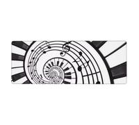 GRatka Watercolor Abstract Piano Keys,Mouse Pad Large Desk Pad Computer Keyboard Mouse Mat With Non Slip Rubber Base 30 x 80 cm