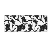 GRatka Whale Orca Killer,Mouse Pad Large Desk Pad Computer Keyboard Mouse Mat With Non Slip Rubber Base 30 x 80 cm