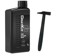 Gratkit High Strength Resin, Excellent Mechanical Properties and Superior Stability, 405nm UV Resin for LCD/DLP 3D Printers,1000g, Black