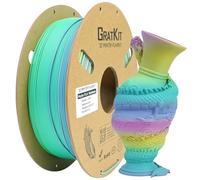 Gratkit Matte Rainbow PLA Filament 1.75mm, Color Change 3D Printer Filament, +/-0.03mm, Multicolor Gradient 3D Printing Filament High Speed Matte Rainbow Grape Crush