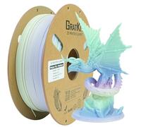Gratkit Matte Rainbow PLA Filament,High Speed 3D Printer Filament 1.75mm