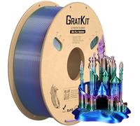 Gratkit Silk Rainbow PLA Filament 1.75mm, Color Change 3D Printer Filament,Dimensional Accuracy +/- 0.03mm, Multicolor 3D Printing Filament Rainbow Universe…