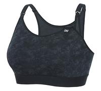 Gratlin Women's Nursing Bras Maternity Plus Size Breastfeeding Cotton Sleep Nursing Sports Bra Smoke Fills The Air (Dark Grey) XXL