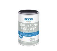 GRAU Original Biotin Forte Tablets for Dogs and Cats, for Smooth Fur and Strong Claws, Pack of 1 (1 x 400 Tablets), Feed Supplement
