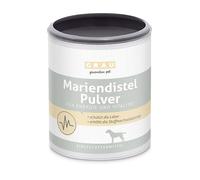 GRAU - the original - 100% pure milk thistle powder, protects the liver, contributes to cell renewal, pack of 1 (1 x 225 g), supplementary food for dogs