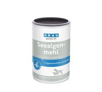 GRAU - the original - 100% pure seaweed flour, for fur pigmentation, for thick & shiny fur, pack of 1 (1 x 400 g), supplementary food for dogs & cats