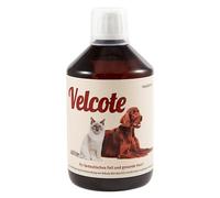 GRAU - the original - Velcote, cold-pressed oil with important Omega 3 and Omega -6 fatty acids to support coat change, pack of 1 (1 x 500 ml), supplementary food for dogs and cats