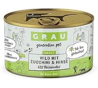 GRAU - the original - Wet food for dogs - Game with courgette & millet (1 x 200 g)