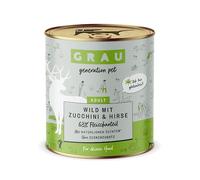 GRAU - the original - Wet food for dogs - Game with courgette & millet (1 x 800 g)