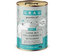 GRAU - the original - Wet food for dogs - Lamb with wholemeal rice (1 x 400 g)