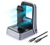 GRAUGEAR 40Gbps M2 SSD Docking Station, USB4 NVME 40Gbps Docking Compatible Thunderbolt 4 up to 3800MB/s, for M.2 2230/2242/2260/2280/22110, Cooling, Tool-Free