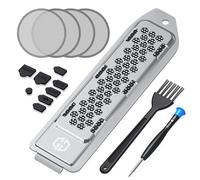 GRAUGEAR Cooling & Dust Protection Upgrade for PS5 Original, PS5 M.2 SSD Heatsink Cover with Fan Dust Filter and Port Plugs, Prevent Overheating and Dust Buildup (PS5)