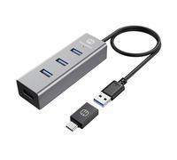 GrauGear G-HUB4-AC 4 port USB 3.0 hub with USB C connector black
