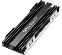 GRAUGEAR Heatsink for M.2 NVMe SSD (2280), Passive, M.2 Cooler Kit, Suitable for PlayStation®5, 2x Silicone Thermal Pad, Aluminium G-PS5HS02