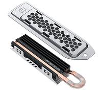 GRAUGEAR Heatsink SSD Cover Set for PS5 - M.2 NVMe Metal Heat Dissipation Cover With Copper Heat Pipe and Aluminum Fin for PCIe 4.0 Storage [G-PS5HS03]