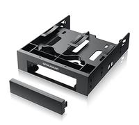 GRAUGEAR Mounting Frame for 2 x 2.5 inch HDD/SSD and 1 x 3.5 inch HDD Drives on 5.25 inch Bay | 5.25 inch Front Panel | G-CV-235T525