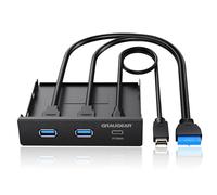 GRAUGEAR USB3.2 Gen2x2 20Gbps USB-C Front-Panel in 3,5 Zoll, USB-HUB Typ-C bis z