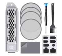 GRAUGEAR Premium Dust Filter Kit for PS5 - Includes M.2 SSD Dust Cover, Silicone Covers and Cleaning Brushes, Improves Durability
