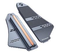 GRAUGEAR PS5 SSD Heatsink Cover, M.2 NVMe PS5 Heatsink, Shuttle Shaped Design, Heat Dissipation with Heat Pipe Cooler and Aluminum Fin for NVMe M2 PCIe 4.0 [G-PS5HS04]