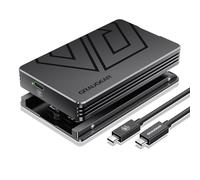 GRAUGEAR USB4 M.2 NVMe SSD Enclosure, Aluminum Alloy Tool-Free Case, USB4/Thunderbolt 4 Compatible, Supports PCIe Gen4 NVMe 2230-2280 SSD, Compact Portable External Storage (U4-40G01)