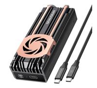 GRAUGEAR USB4 M.2 NVMe SSD Enclosure, Aluminum Alloy Tool-Free Case, USB4/Thunderbolt 4 Compatible, Supports PCIe Gen4 NVMe 2230-2280 SSD, Compact Portable External Storage (U4-40G-F)