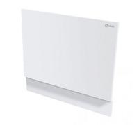 GravaHaus Halite Waterproof 700mm End Bath Panel And Plinth - Gloss White