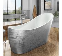 GravaHaus Luxury Freestanding Slipper Bathtub 1720X712 - Silver