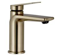 GravaHaus Luxury Sleek Modern Standard Mono Basin Mixer - Brushed Brass