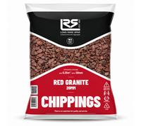 GravaHaus Suregreen Red Granite Chippings 14mm 20Kg Aggregates, Garden Pebbles, Gard