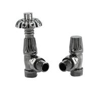 GravaHaus Westminster Thermostatic Radiator Valves Black Nickel (Pair)