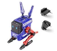 GravaStar Alpha 65W GaN Fast Charger, 3-Port Fast Charger with Multi Plug for Travel, Worldwide Universal Charger for UK/EU/USA, Foldable Wall USB C Charger for iPhone, MacBook, iPad, Galaxy (Blue)