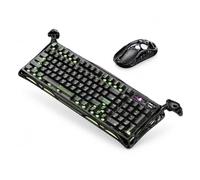 GravaStar Black Gaming Keyboard and Mouse Set | Mercury K98 Pro 98% Wireless Mechanical Gaming Keyboard with 1.65" TFT Display + X Pro Gaming Mouse, Dual 8K, 32,000DPI, RGB