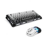 GravaStar Gradient Black Gaming Keyboard and Mouse Set | Mercury K1 75% Mechanical Keyboard with Aluminum Frame + M1 Pro Magnesium Gaming Mouse, Tri-Mode, Hot-Swappable, RGB, QWERTY
