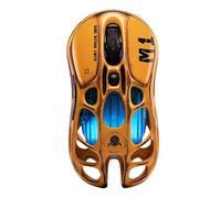 GravaStar M1 Pro Wireless Gaming Mouse, Battle-Worn Yellow Edition, PAW3395 Sensor, 26000 DPI, Triple-Mode (2.4G/BT/Wired), 4K Polling Ready, Magnesium Alloy Ultra-Lightweight Ergonomic Design