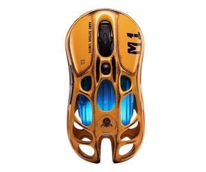 GravaStar M1 Pro Wireless Gaming Mouse, Battle-Worn Yellow Edition, PAW3395 Sensor, 26000 DPI, Triple-Mode (2.4G/BT/Wired), 4K Polling Ready, Magnesium Alloy Ultra-Lightweight Ergonomic Design