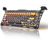 GravaStar Mercury K1 Pro 75% Wireless Mechanical Gaming Keyboard, Gasket Compact Custom Keyboard Hot-Swap Socket, Linear Switches, with RGB Backlit & Frame (CyberFlare)
