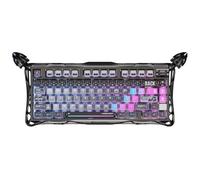 GravaStar Mercury K1 Pro Gaming Keyboard BT5.0/2.4G/USB-C, 75% Gasket Hot-Swappable Mechanical Keyboard Wireless with RGB Backlight, Win/Mac, QWERTY, Cyberpunk Edition - Black