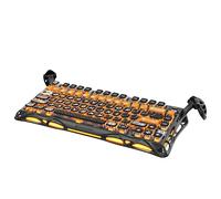 GravaStar Mercury K1 Pro Gaming Keyboard BT5.0/2.4G/USB-C, 75% Gasket Hot-Swappable Mechanical Keyboard Wireless with RGB Backlight, Win/Mac, QWERTY (Orange Colour)