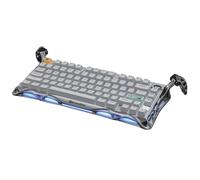 GravaStar Mercury K1 Pro Wireless Gaming Keyboard: Minimalist Style with Cement Gray Textured Keycaps Aluminum Alloy 75 Mechanical Keyboard 79 Keys