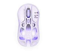 GravaStar Mercury M1 Pro Gaming Mouse, Lightweight Magnesium Alloy, 26,000 DPI, PAW3395DM Sensor, 5 Programmable Buttons, Support Wired/2.4GHz/BT, Up to 200 Hours Battery Life (Purple)