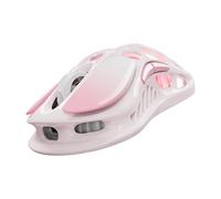 GravaStar Mercury M1 Pro Wireless Gaming Mouse - 26,000 DPI PAW3395DM Sensor - Magnesium Alloy - Wired / 2.4GHz / Bluetooth - 5 Programmable Buttons - Up to 200-Hour Battery - Gradient Pink