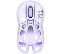 GravaStar Mercury M1 Pro Wireless Gaming Mouse, Lightweight Magnesium Alloy, 26,000 DPI, PAW3395DM Sensor, 5 Programmable Buttons, Support Wired/2.4GHz/BT, Up to 200 Hours Battery Life-Lavender Purple