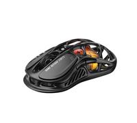 GravaStar Mercury M2 Gaming Mouse -MMO Computer Gaming Mice with 26,000 DPI Optical Sensor -78g Lightweight Hollowed-Out Design -5 Programmable Buttons -5 Dynamic Lightsync RGB Modes -Stealth Black