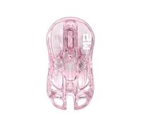 GravaStar Mercury M2 Wireless Gaming Mouse with 26,000 DPI, PAW3395DM Sensor -79g Lightweight Hollowed-Out Design -5 Programmable Buttons -5 Dynamic Lightsync RGB-Pink
